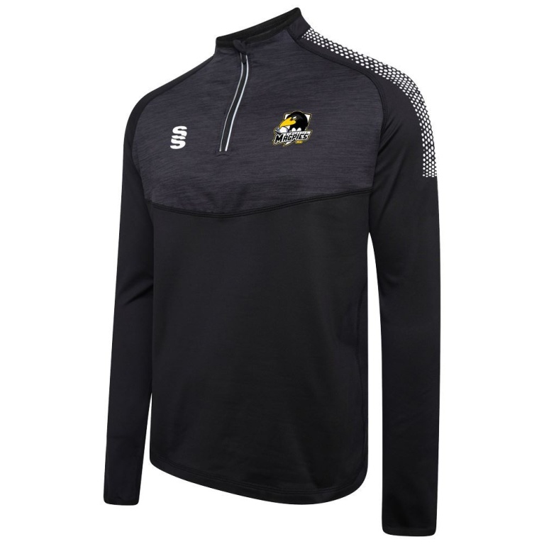 NEWCASTLE MAGPIES 1/4 Zip Dual Performance Top